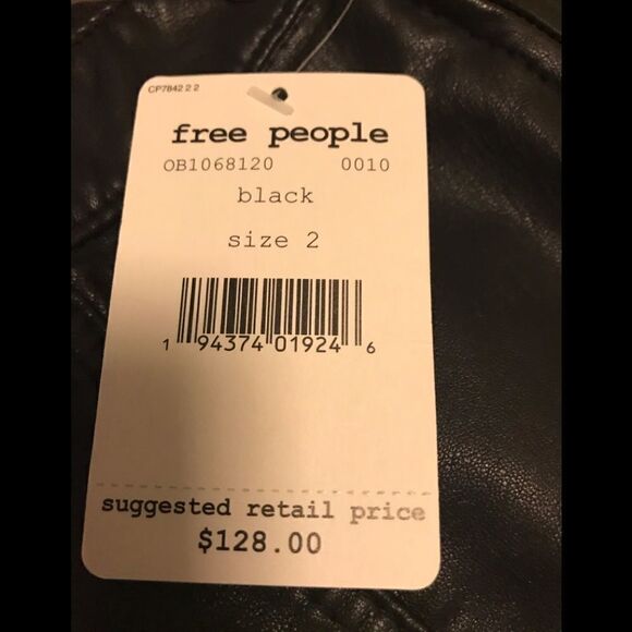 NWT Free People Kaelin Moto Skinny Pants - Picture 8 of 11